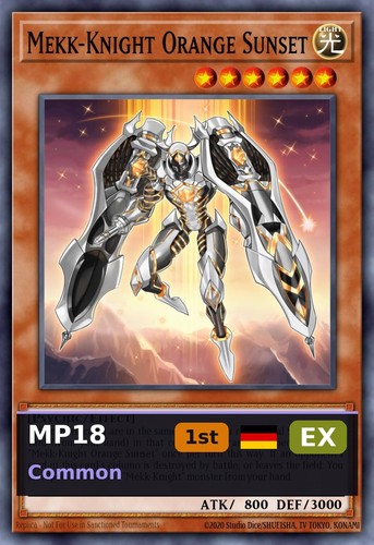 Mekk knight orange sunset - knight,