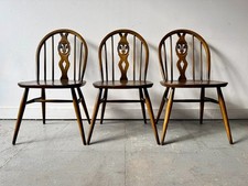 Set of 3 Vintage Dining Chairs by Ercol