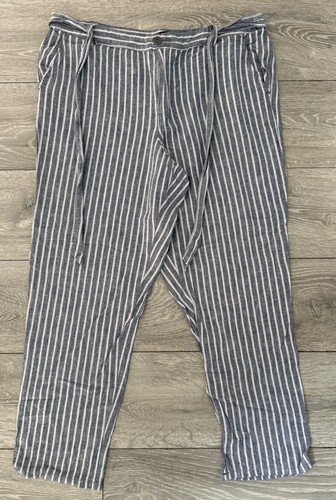 George linen mix grey striped - george,