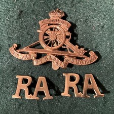 Royal Artillery cap and collar