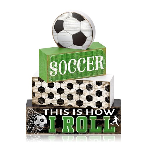 4pcs soccer wooden - soccer, table