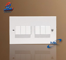 MK 6amp 6 Gang Plate switch