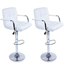 TRESKO 2 x Bar Stools Faux