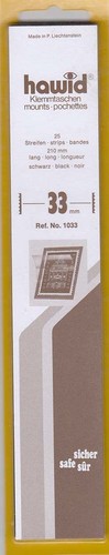 Hawid stamp mount strips 33mm - hawid,