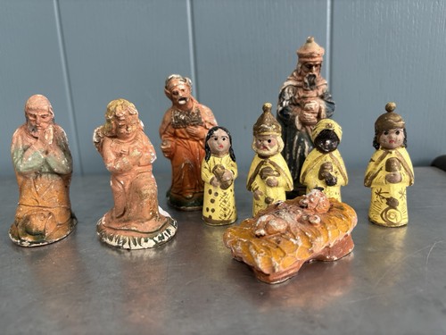 Vintage nativity scene figures - nativity,