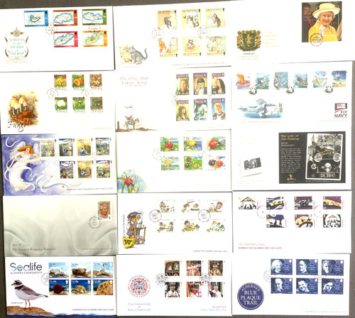 Alderney first day covers - alderney,