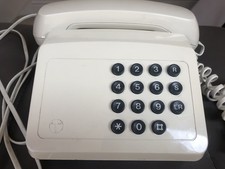 Vtg BT TRIBUNE phone British Telecom Cream push button telephone 1980s Telecom