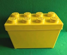 LEGO  Genuine Yellow Brick Storage Box 36x18x26cm 8 stud block