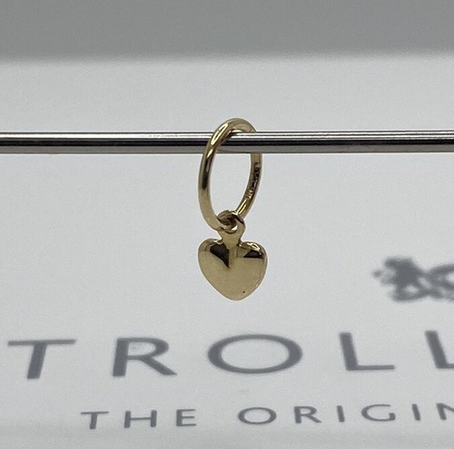 Trollbeads mini heart 750 gold - heart,