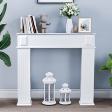 Classic wooden fireplace - wooden,