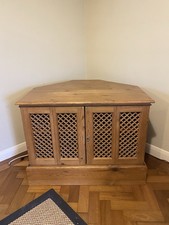 Pine TV Wooden TV Stand Corner Television Cabinet