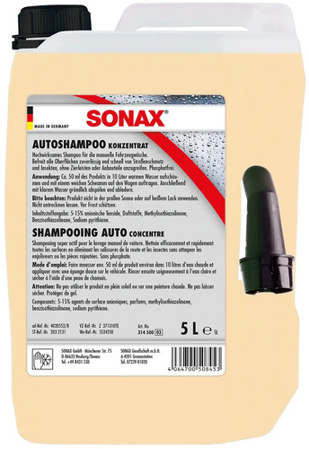Sonax car shampoo 5ltr - car,