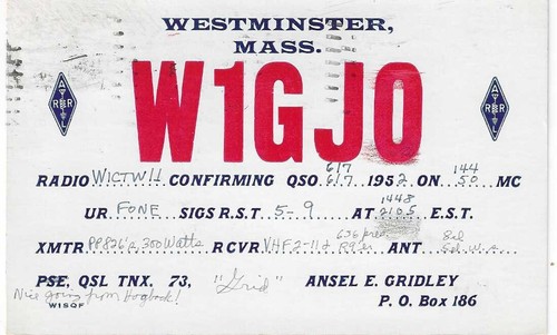 Qsl 1952 westminster ma - qsl,