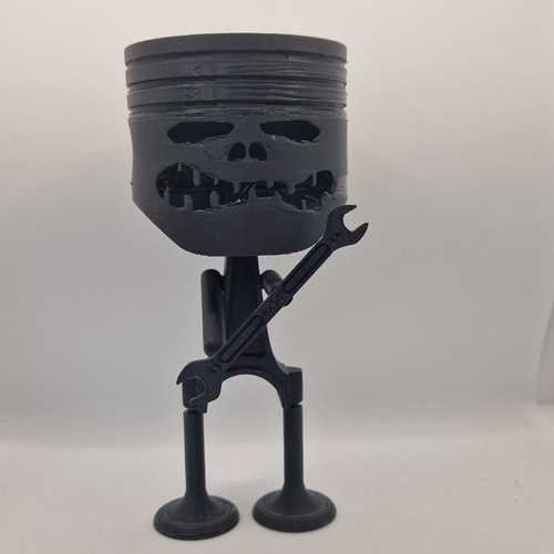 Printed car engine piston - printed,