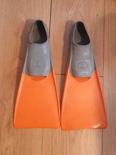 Kiefer Long Swimming Fins, Uk Size 1-3 Euro 34-35 , Excellent Condition, Orange