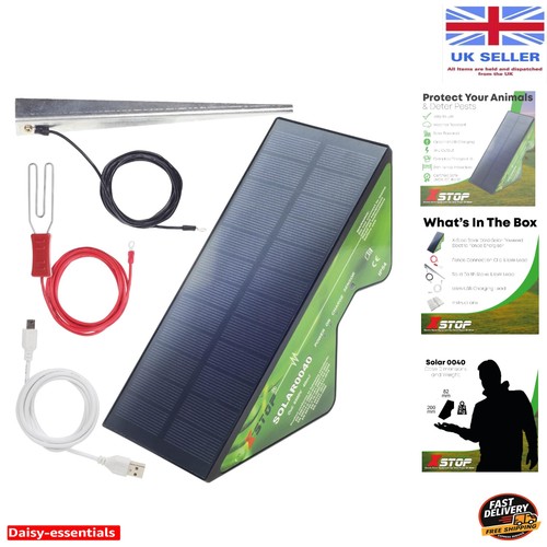Solar powered electric fence - solar,