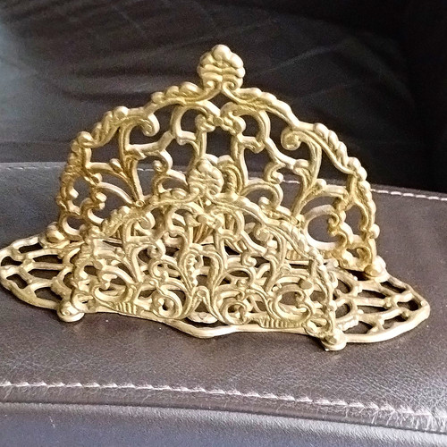 Vintage gold tone metal - vintage, gold-tone