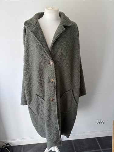 Italian khaki bouclé - khaki,