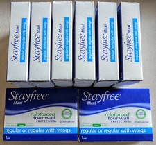 Lot of 8 STAYFREE MAXI PADS
