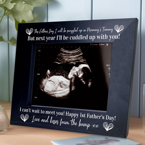 Baby scan wooden - photo, frame
