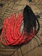 ELYSEE STAR DREADS Black And red DOUBLE ENDED SYNTHETIC HAIR Dreadlocks BN