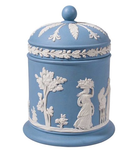 Wedgwood blue and white - and,