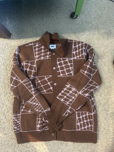 Obey knit cardigan - obey,