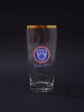 GDR Design Beer Glass Suhl 1971 - Vintage - European Championship Sportschießen