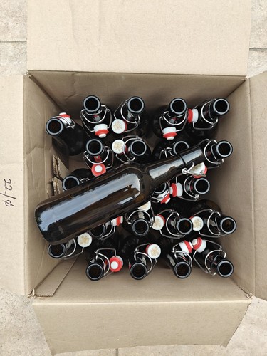 Used brown glass 500ml - brown,