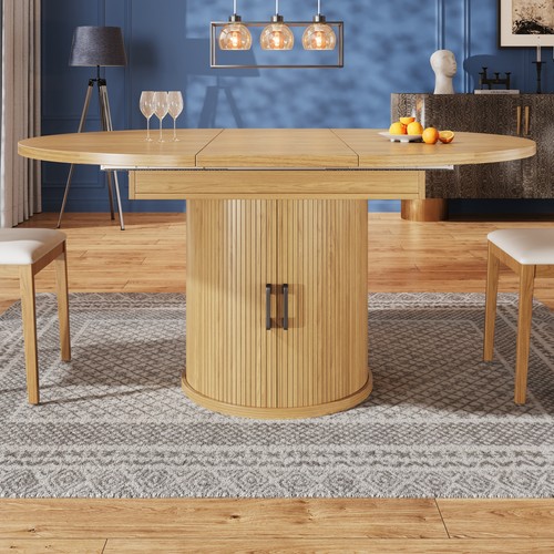 Extendable dining table - table, round