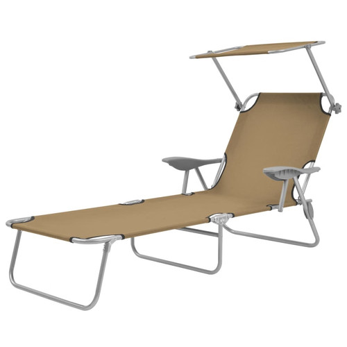 Folding sun lounger with - folding,