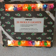 Vintage Pifco 20 Holly Lights