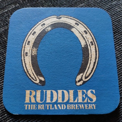 Ruddles beer mat cat - mat,