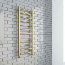 Brushed Brass Gold Heated