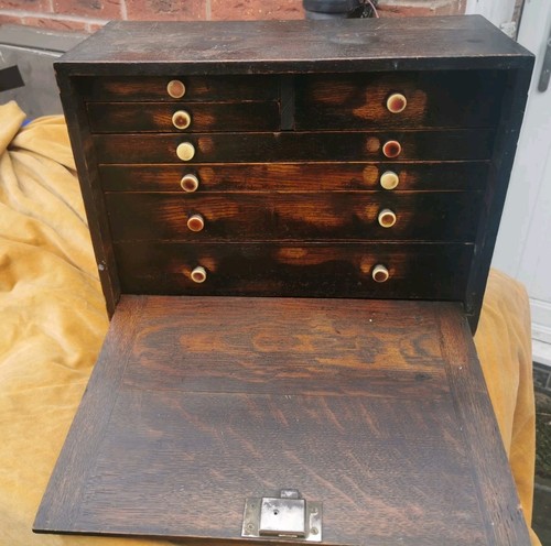 Antique wooden multi drawer - antique,