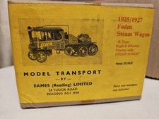 Eames Models 1927 Foden K Type 6 Wheel  Steam Wagon 1:76 Scale White Metal Kit