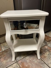 White Bombè Style Bedside