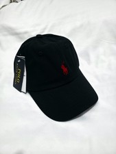 Ralph Lauren Baseball Unisex Cap - Black/Red - Brand New With Tags - Adjustable
