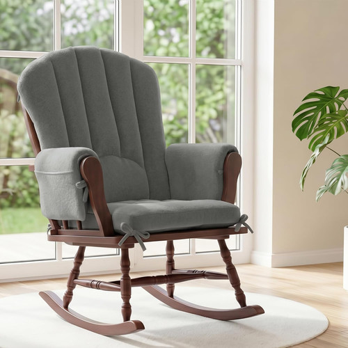 Ergonomic wingback rocking - ergonomic,