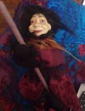 Witches Of Pendle Witch Kitty 25cm Doll in Burgundy BRAND NEW 