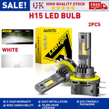 2x H15 High Beam DRL CSP LED
