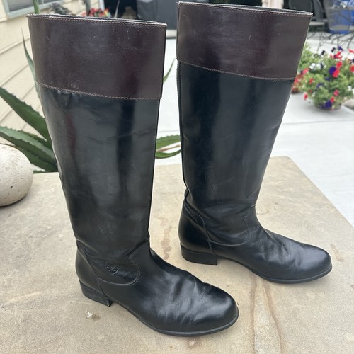 Ariat black brown tall leather - brown,