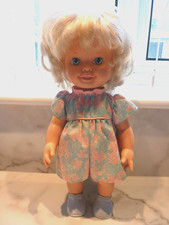 VINTAGE 1988 PLAYSKOOL BABY DOLLY SURPRISE GROWING HAIR GREAT CONDITION.