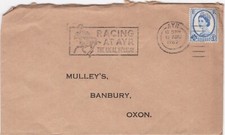 1967 cover sent from Ayr with cancel Racing at Ayr, The Ideal Holiday