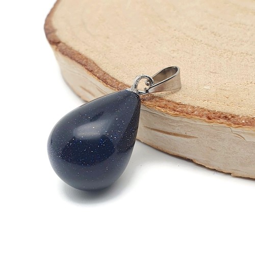 Necklace teardrop gemstone - teardrop,