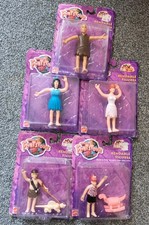 5 X THE FLINTSTONES BENDABLE FIGURES WILMA BARNEY BETTY BAMM BAMM PEBBLES 1993