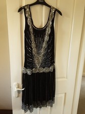 Black Beaded 1920's Style