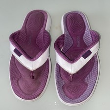 Reebok Easytone  Purple 2 Tone Flip flop Size 4.5