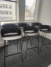 Babila Pedrali Black Modern Bar Stools (RRP £555 Per Stool)