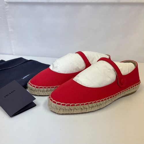 Prada espadrille red - prada, flat